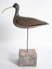 Early 20th Century Curlew Decoy by Chief Eugene Cuffee, Shinnecock Reservation, NY