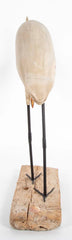 Life Size Hand Carved Snowy Egret by Bob Mosher of Hingham Decoys