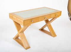 Three Drawer Limed Oak Custom Desk by Designer Vicente Wolf