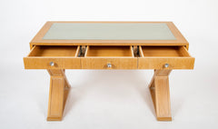 Three Drawer Limed Oak Custom Desk by Designer Vicente Wolf