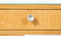 Three Drawer Limed Oak Custom Desk by Designer Vicente Wolf