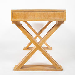 Three Drawer Limed Oak Custom Desk by Designer Vicente Wolf