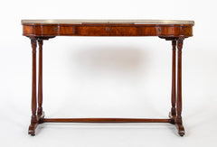 An English Regency Kidney Shaped Mahogany Desk