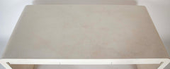 White Lacquered Goat Skin Desk by Karl Springer