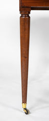 Louis XVI Style Mahogany Extension Dining Table with Four Leaves