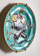 Set of 12 Josiah Wedgwood & Sons Majolica "Ocean" Pattern Plates