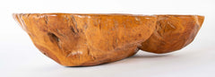 20th Century Sculpted Burl Wood Bowl