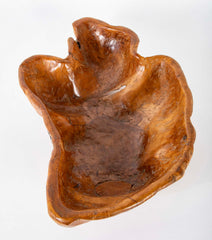 20th Century Sculpted Burl Wood Bowl
