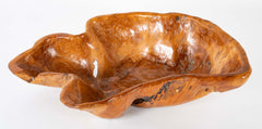 20th Century Sculpted Burl Wood Bowl