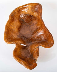 20th Century Sculpted Burl Wood Bowl