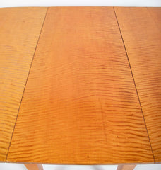 An American Federal Drop Leaf Tiger Maple Table