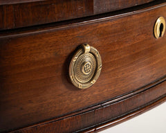 Regency Leather Top Drum Table