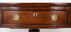 Regency Leather Top Drum Table