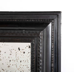 A Late 19th Century Dutch Ebonized Ripple Mirror