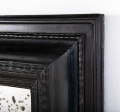 A Late 19th Century Dutch Ebonized Ripple Mirror