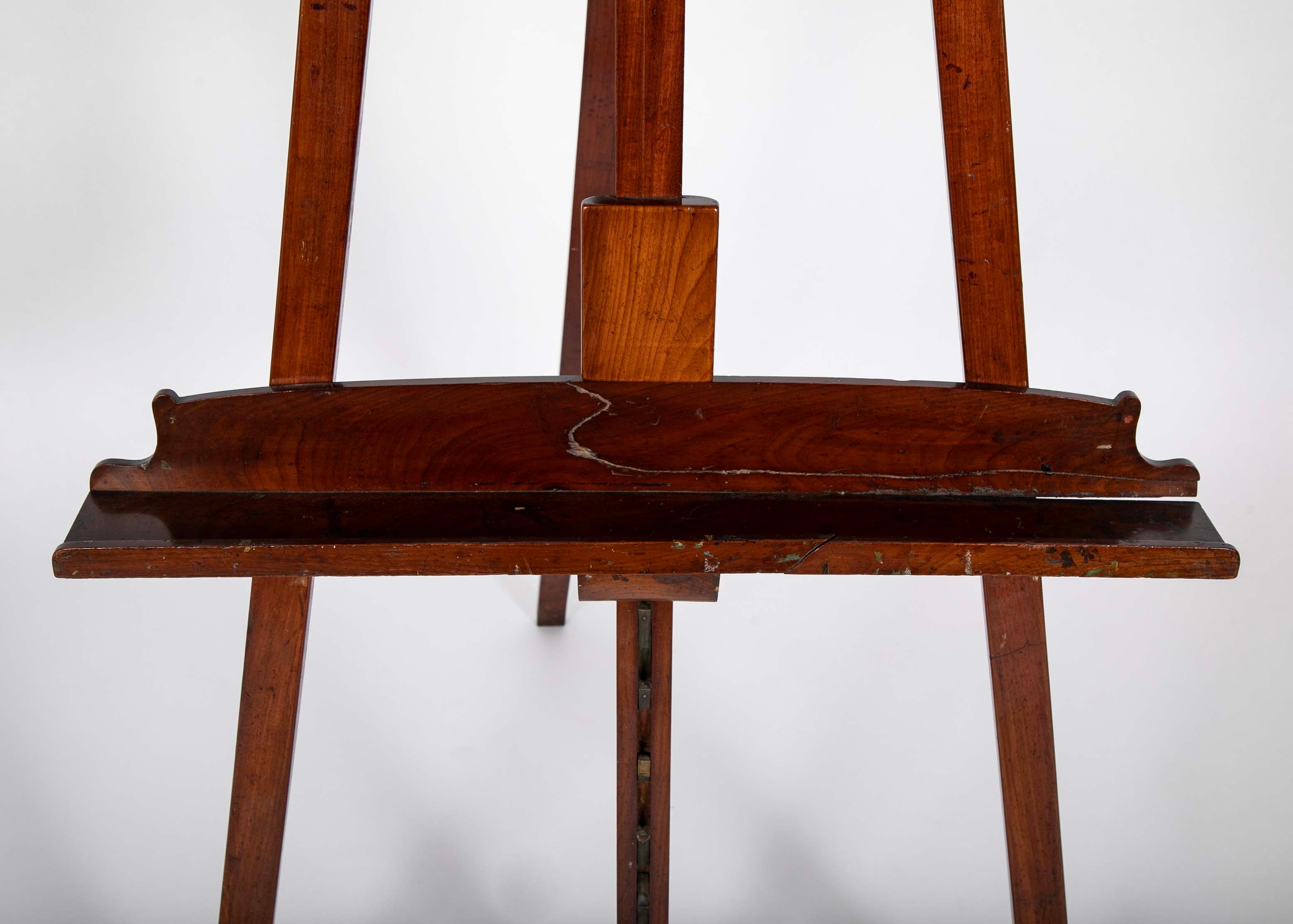 French Early 19th Century Carved & Molded Mahogany Easel