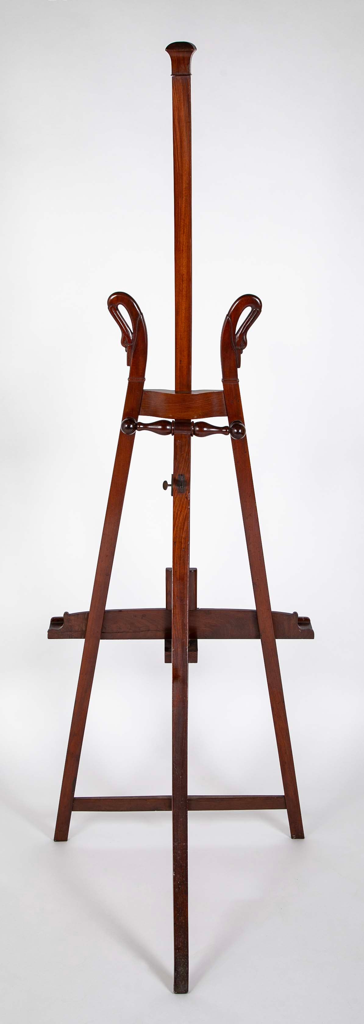 French Early 19th Century Carved & Molded Mahogany Easel