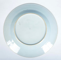 Pair of Famille Rose Chinese Export Porcelain Plates
