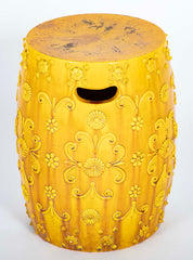 Late 19th Century English Majolica Garden Seat