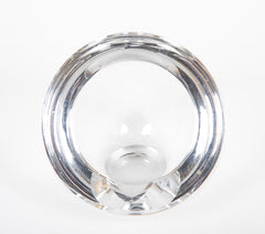 Two Spherical Glass Ashtrays by Baccarat  -  Priced Individually