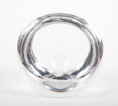 Two Spherical Glass Ashtrays by Baccarat  -  Priced Individually