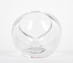Two Spherical Glass Ashtrays by Baccarat  -  Priced Individually