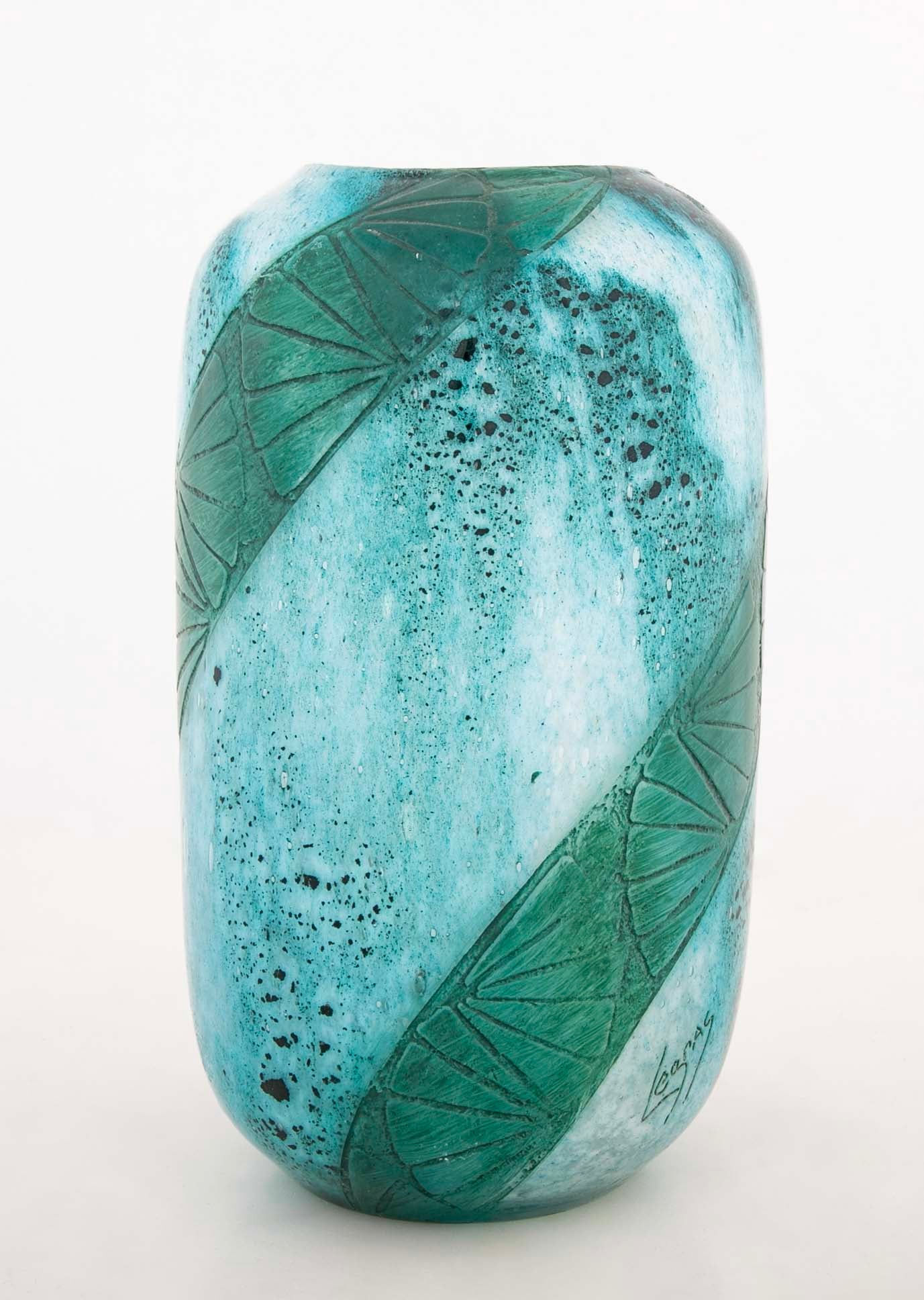 "Vimoutiers" Legras St Denis Glass Works Vase