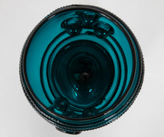 A Covered Green Glass "Stein"