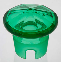 Green Glass Threaded Pitcher with Stopper