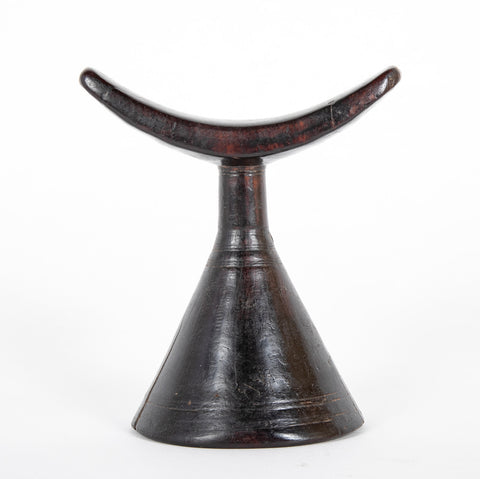 African Carved Wood Headrest