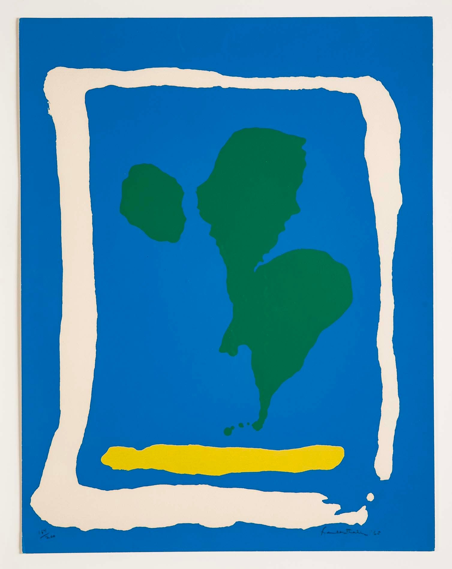 Helen Frankenthaler Screenprint  "Air Frame" from "New York Ten"
