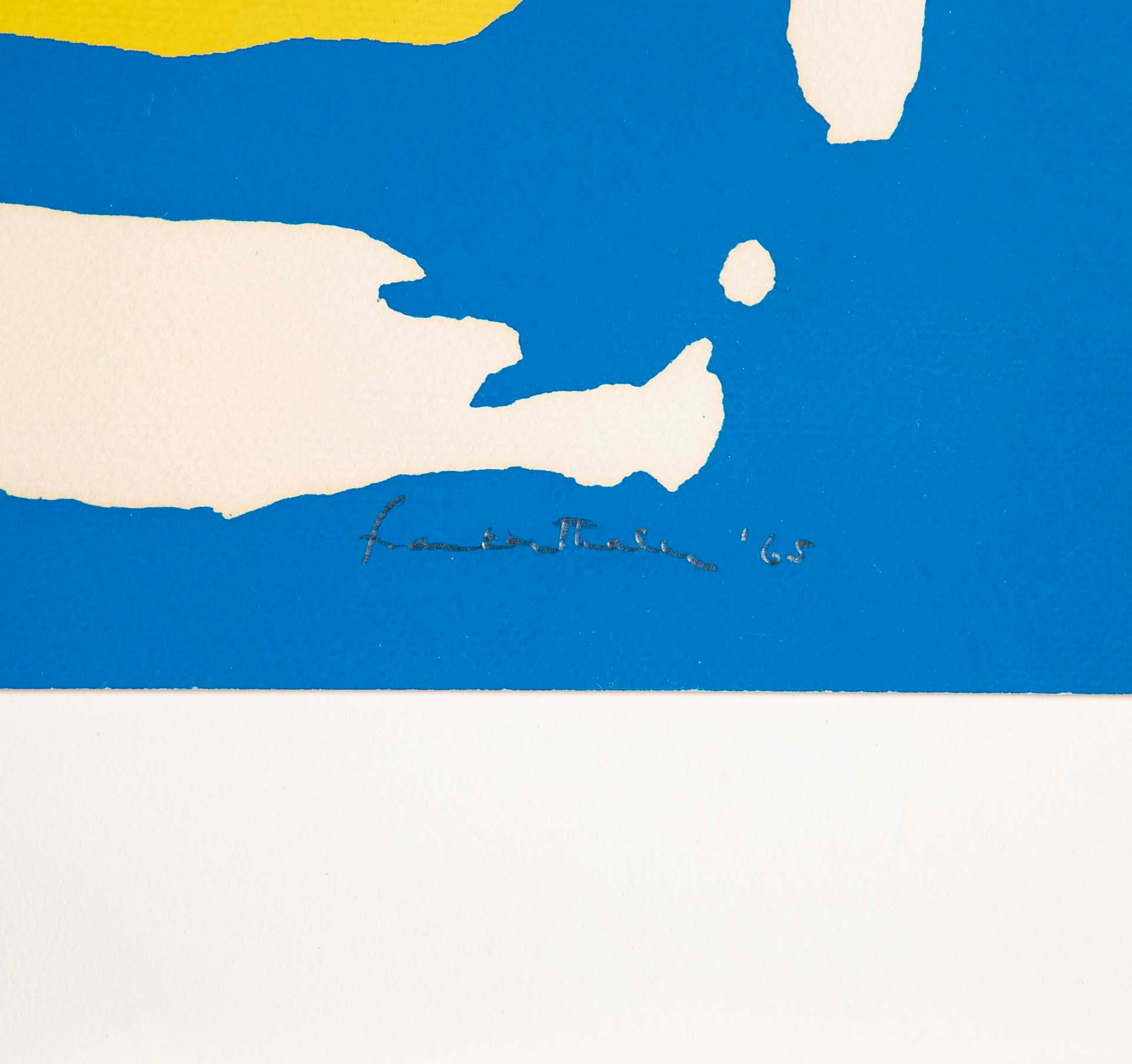 Helen Frankenthaler Screenprint  "Air Frame" from "New York Ten"