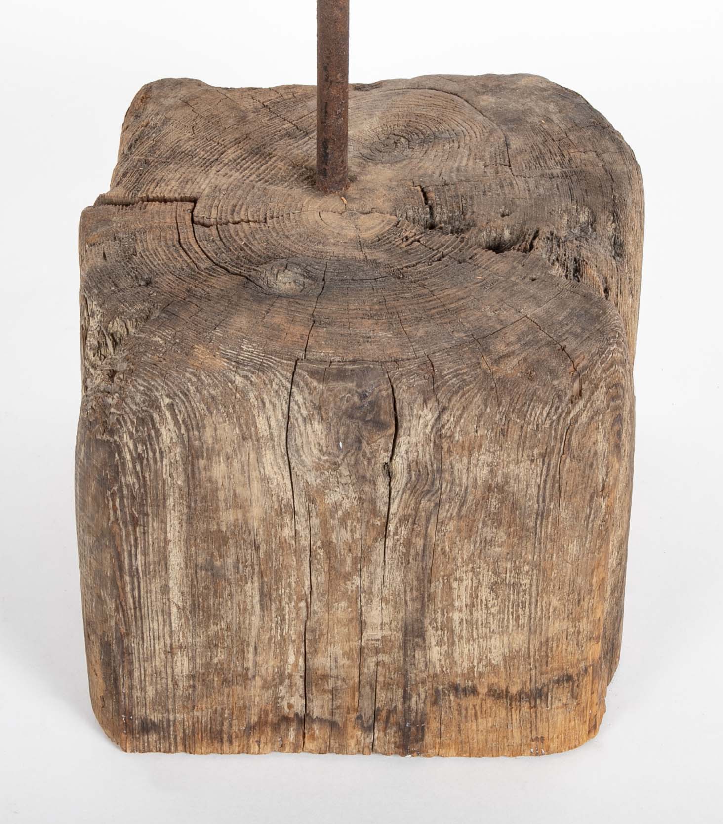 Carved and Painted Wood Heron Decoy by Thomas Langan