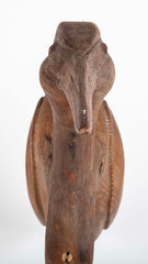 Carved and Painted Wood Heron Decoy by Thomas Langan