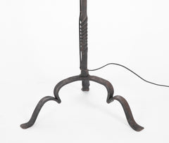 Pair of Wrought Iron Standing Lamps