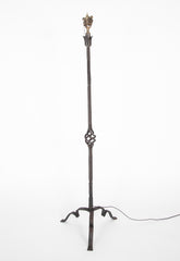 Pair of Wrought Iron Standing Lamps