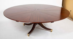 Mahogany Jupe Style Circular Extension Table
