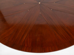Mahogany Jupe Style Circular Extension Table