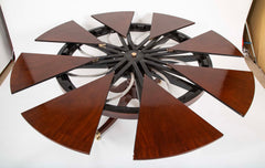 Mahogany Jupe Style Circular Extension Table