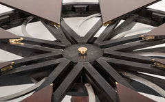 Mahogany Jupe Style Circular Extension Table