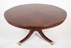Mahogany Jupe Style Circular Extension Table