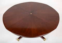 Mahogany Jupe Style Circular Extension Table