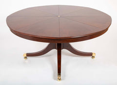 Mahogany Jupe Style Circular Extension Table