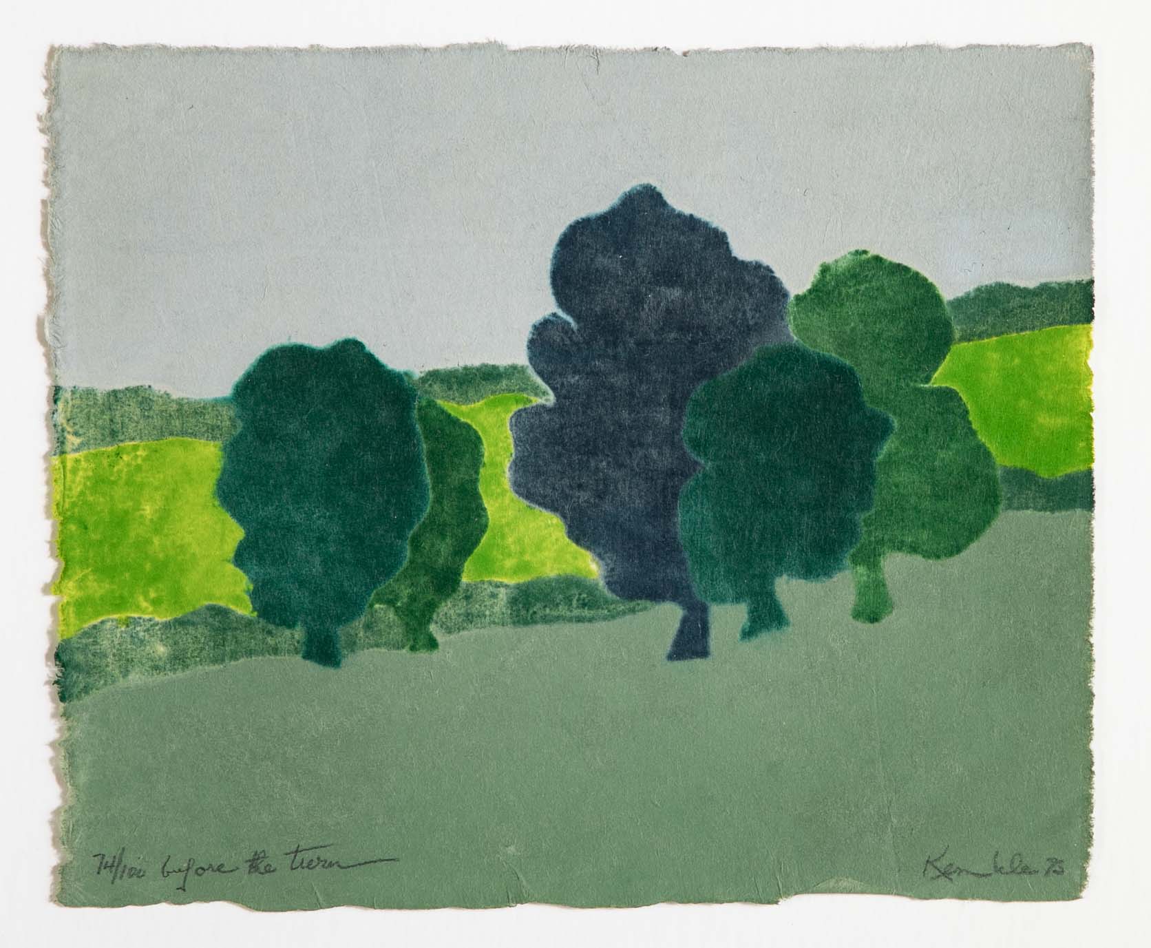 Richard Kemble (1932-2007) “Before the Turn” Print.
