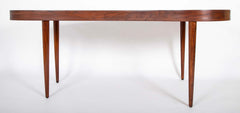 Mid 20th Century Danish Kidney Form Teak Desk