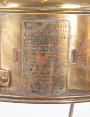 A Japanese Ship's Brass Anchor Lantern