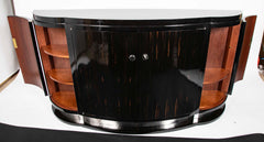 Ebonized Macassar Credenza Attributed to Andre Arbus