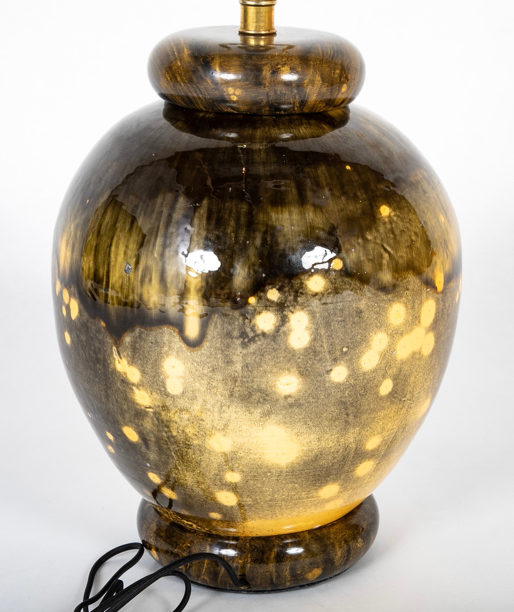 HA Kahler Earthenware Vase now a Lamp
