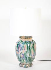 A Japanese Shigaraki Ceramic Storage Jar now a Lamp