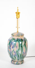 A Japanese Shigaraki Ceramic Storage Jar now a Lamp